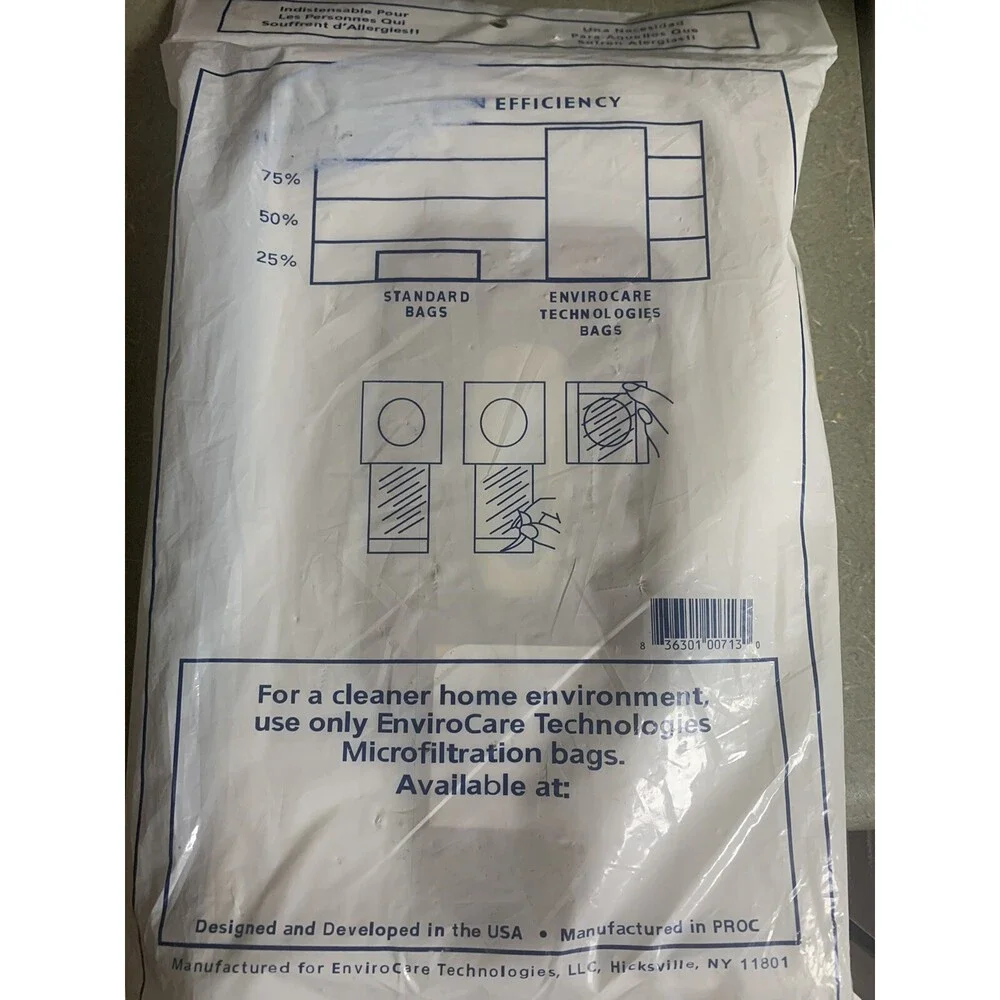 Oreck Type CC 8ct Vacuum Bags Envirocare